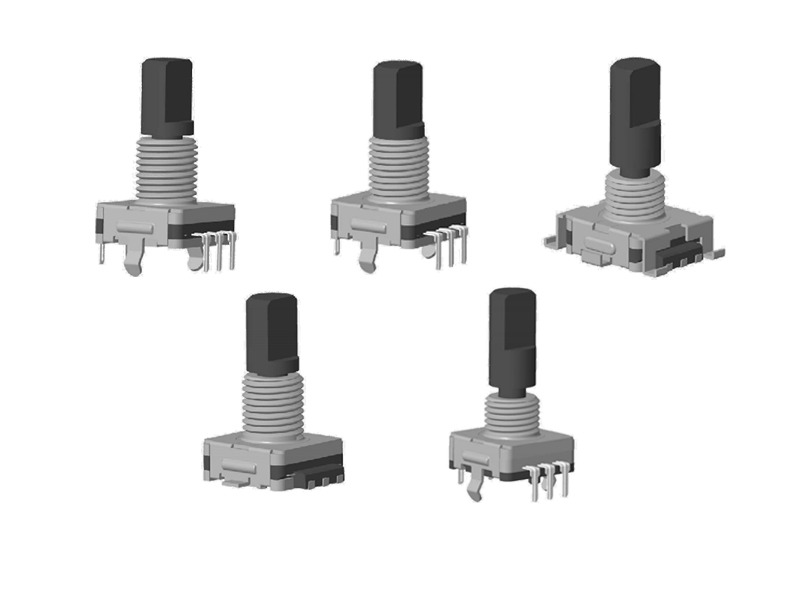 EC11 Metal Shaft Encoder with Threaded Bushing EC11 Metal Shaft Encoder with Threaded Bushing
