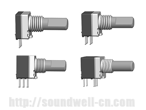 RA08 metal shaft rotary potentiometer RA08 metal shaft rotary potentiometer