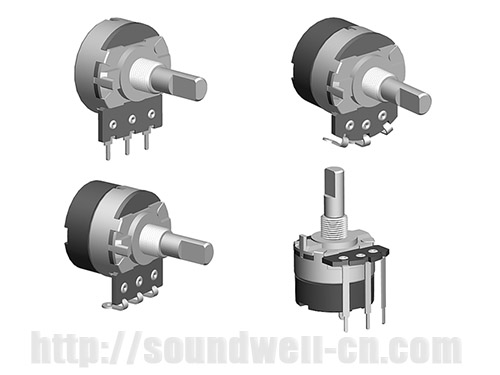 RD24 metal shaft rotary potentiometer RD24 metal shaft rotary potentiometer