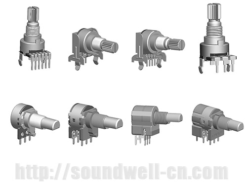 RD12 metal shaft rotary potentiometer RD12 metal shaft rotary potentiometer